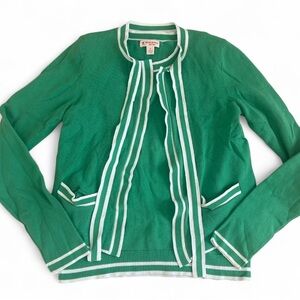 Brooks Brothers Red Fleece Green & White Cardigan + Tank Set